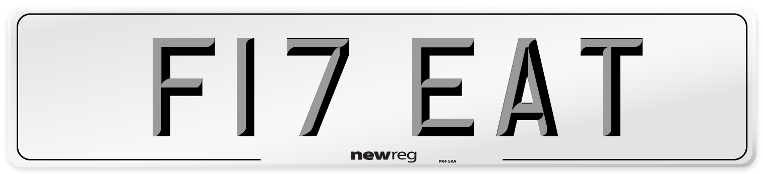 F17 EAT Number Plate from New Reg